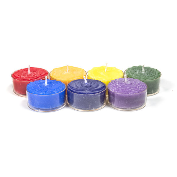 Duftteelichter  Chakra 7 Stk.